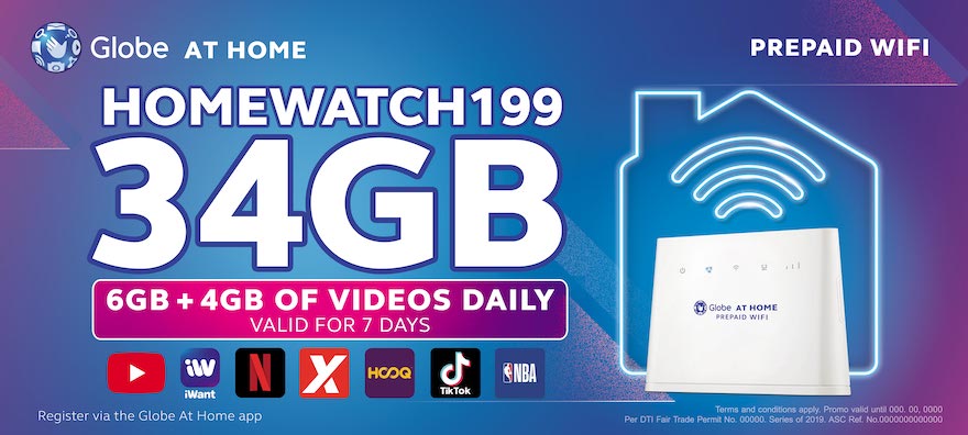 Globe At Home Prepaid WiFi Introduces New Data Promos With FREE 4GB YouTube Daily | Skip The Flip